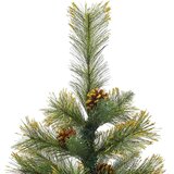vidaXL Umjetno zložljivo božićno drevo s stožci Zelena 150 cm | Shoptok.si