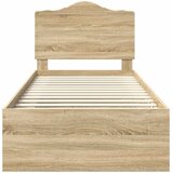  Krevetna konstrukcija s uzglavljem Sonoma hrast 75 x 190 cm | shoptok.hr