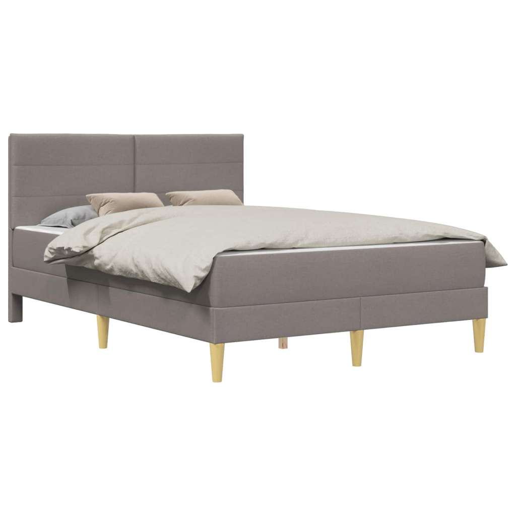  Okvir za krevet Sivo-smeđa 120 x 190 cm Poliester - Sivo-smeđa 120 x 190 cm | shoptok.hr