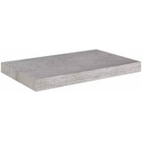  Plutajuća zidna polica siva boja betona 50 x 23 x 3,8 cm MDF | shoptok.hr
