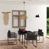  5-dijelni vrtni blagovaonski set crni | shoptok.hr
