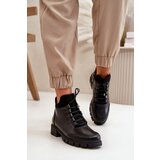 Boto Low Women's Insulated Boots Made Of Eco Leather Black Erisabelle | ePonuda.com