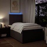  Krevet box spring s madracem tamnosmeđi 120 x 190 cm od tkanine Slike