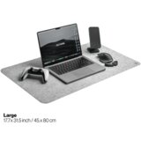 DELTAHUB Podloga za miško Minimalistic Desk Mat-Svetlo siva (L), 80 × 45 cm | Shoptok.si
