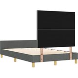  Krevetna konstrukcija Tamno siva 120 x 200 cm tkanina | shoptok.hr