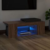 vidaXL TV omarica z LED lučkami rjav hrast 90x39x30 cm Cene