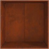  Kamin Smeđa 80 x 80 x 43 cm Čelik otporan na vremenske uvjete | shoptok.hr