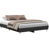 Maison Chic Posteljni okvir - Dvoposteljna postelja - Zakonska postelja brez vzmetnice črn 150x200 cm inženirski les-J11786, (21771023) | Shoptok.si