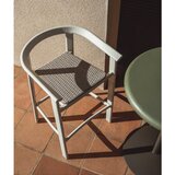 Kave Home Kremno bel vrtni barski stol iz masivnega lesa Erice – | Shoptok.si