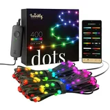 TWINKLY LED trak Dots (RGB, 20 m, črn)