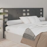  Uzglavlje sivo 206 x 4 x 100 cm od masivne borovine | shoptok.hr