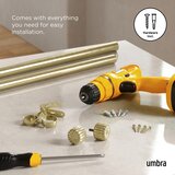 Umbra Jeklena karnisa z nastavljivo dolžino v zlati barvi 91 - 168 cm Cleo – | Shoptok.si