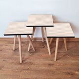 Hanah home 3Shp358 - cream creamwhite nesting table (3 pieces) Cene
