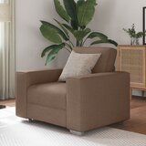 vidaXL Naslanjač Rjav 59 cm Tkanina, (22054341) | Shoptok.si