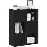 vidaXL Regal za knjige crni hrasta 60x24x76,5 cm od konstruiranog drva | shoptok.hr