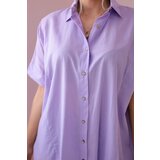 Kesi Short-sleeved cotton shirt violet | shoptok.hr
