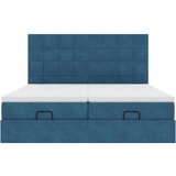 vidaXL Okvir kreveta s madracima tamnoplavi 160x200cm baršunasti | shoptok.hr