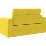 vidaXL Podni kauč na razvlačenje 2-u-1 Žuti 148x71x83 cm Velvet | shoptok.hr