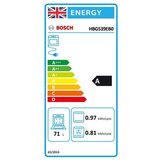 Bosch HBG539EB0 Serie6 ugradbena pećnica, 71L, 13 funkcije, A energetski vrijednost, crni | shoptok.hr