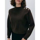 Reserved LADIES` SWEATER - tamnosmeđe | shoptok.hr