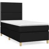  s oprugama i madracem crni 90x200 cm od tkanine | shoptok.hr