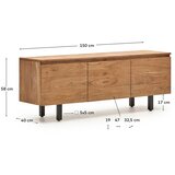 Kave Home TV omarica iz masivne akacije v naravni barvi 150x58x40 cm Uxue – | Shoptok.si