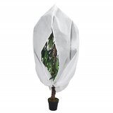 Maison Chic Prevleka za zunanjo pohištvo - Koprena za rastline iz flisa z zadrgo 2 kosa 70 g/m² 1,55x1,55m, (21795512) | Shoptok.si