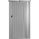  Vrtno spremište sivo 118,5 x 97 x 209,5 cm pocinčani čelik | Eponuda.com