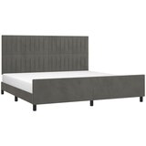  Okvir za krevet bez madraca tamnosivi 200x200 cm baršunasti | Eponuda.com