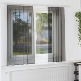 vidaXL Voile zavjese s džepovima za šipke 2 kom crne | shoptok.hr
