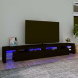 TV ormarić s LED svjetlima crni 260x36 5x40 cm | shoptok.hr