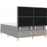  Krevet s opruga kutije Svijetlo siva 160 x 200 cm tkanina Slike