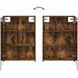  Kupaonski ormar s ogledalom Dimljeni hrast 50 x 14,5 x 70 cm | shoptok.hr