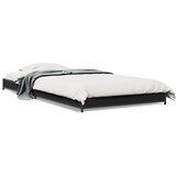Furnova Posteljni okvir črn 90x200 cm inženirski les in kovina, (21944284) | Shoptok.si