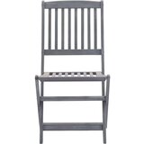  Sklopive vrtne stolice s jastucima 4 kom masivno bagremovo drvo | shoptok.hr