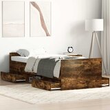  Okvir kreveta s uzglavljem i podnožjem boja hrasta 90x190 cm | shoptok.hr