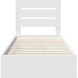  Krevet s od storage Bijelo 70 x 190 cm Konstruirano drvo | shoptok.hr