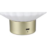 Tri O Bijela/u zlatnoj boji LED stolna lampa s mogućnosti zatamnjivanja sa staklenim sjenilom (visina 19,5 cm) Lord – | shoptok.hr