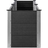  Povišena vrtna gredica 200 x 50 x 54 cm WPC siva | Eponuda.com