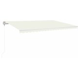  Automatska tenda sa senzorom za vjetar LED 500x350 cm krem | shoptok.hr
