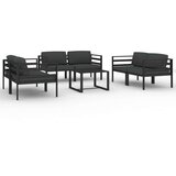  7-dijelna vrtna garnitura s jastucima aluminijska antracit | shoptok.hr