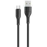 Usams MICRO USB KABEL 2A FAST CHARGE 1M ČRN/ČRN ZA TELEFON, (21980433) | Shoptok.si