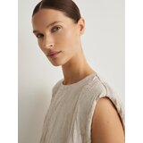 Reserved - Top od nabrane tkanine - light grey | shoptok.hr