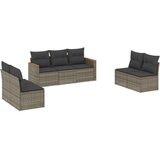  7-dijelni set vrtnih sofa sivi od poliratana | shoptok.hr