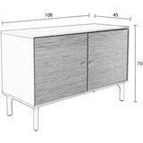 Zuiver Svetlo siva komoda 108x70x45 cm Morning – | Shoptok.si