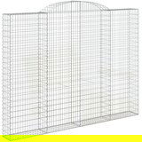  Obokane gabion košare 2 kosa 300x30x220/240 cm pocinkano železo, (20981938) | Shoptok.si