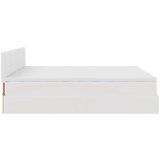 vidaXL Otomanski posteljni okvir z vzmetnicami bel 200x200cm um. usnje | Shoptok.si