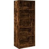 Furnova Garderobna omara dimljeni hrast 80x50x200 cm inženirski les, (21930196) | Shoptok.si