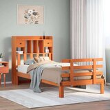 vidaXL Krevet s regalom za knjige bez madraca 90 x 190 cm od borovine | shoptok.hr
