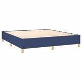  Krevet s oprugama i madracem plavi 160x200 cm od tkanine | shoptok.hr